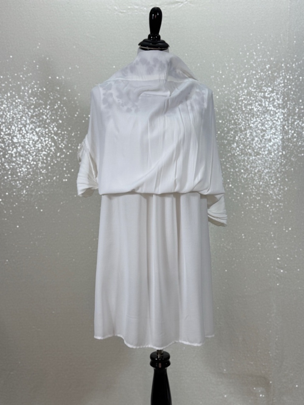 Lucky Brand White Embroidered Dress Boho Tunic Shift maroon embroidered floral - Picture 8 of 16
